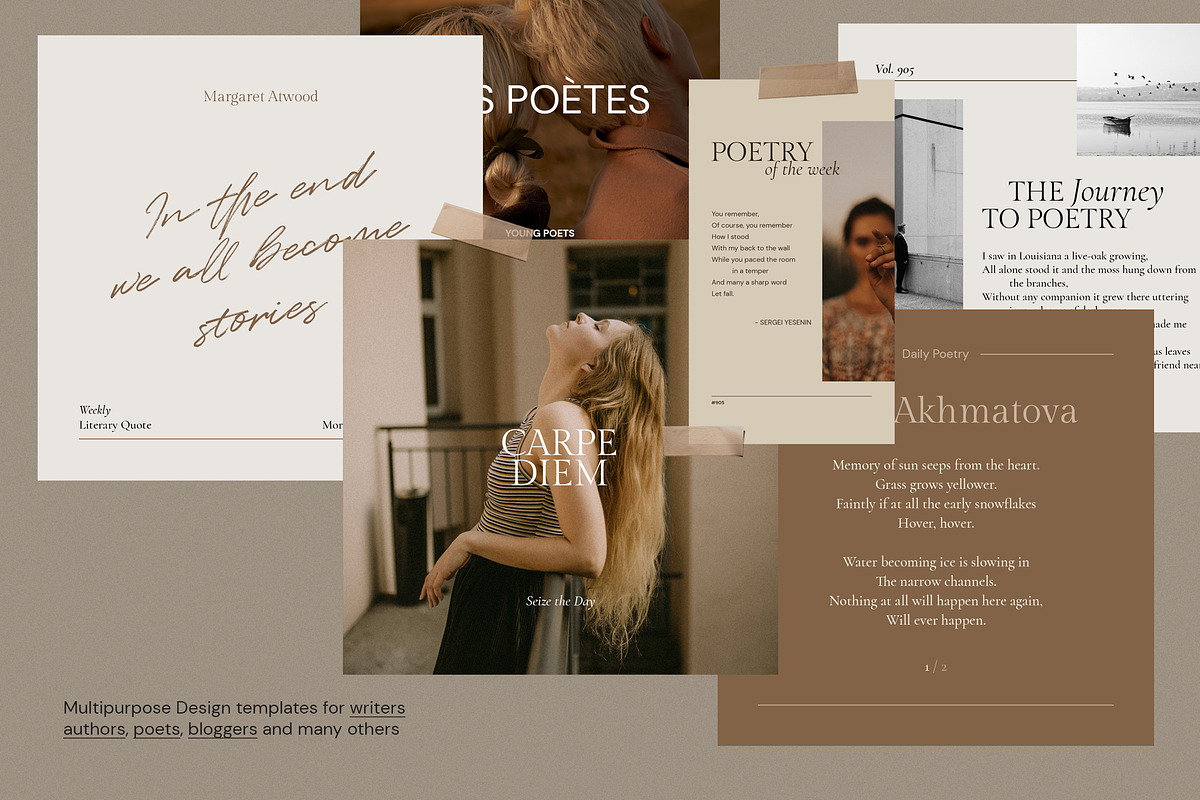 Writers Social Media Pack + Stories, a Social Media Template by September 5th (Photo 4 of 22)