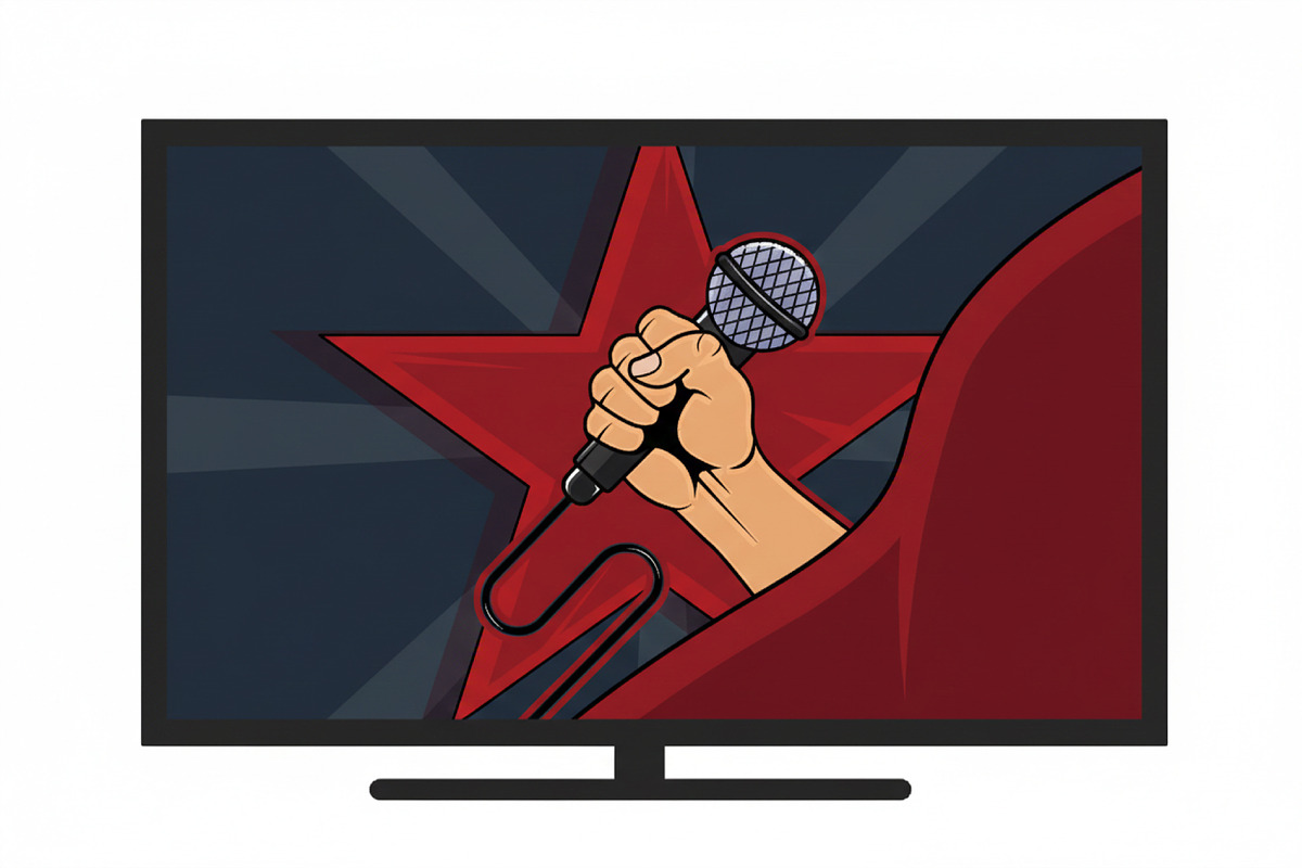 Fist gripping a microphone vector, a Decorative Illustration by zyxroun shop (Photo 3 of 3)