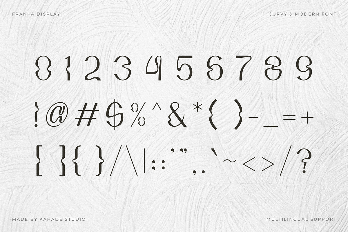 Franka - Modern Curvy & Wavy Font, a Sans Serif Font by Kahade Studio (Photo 19 of 20)