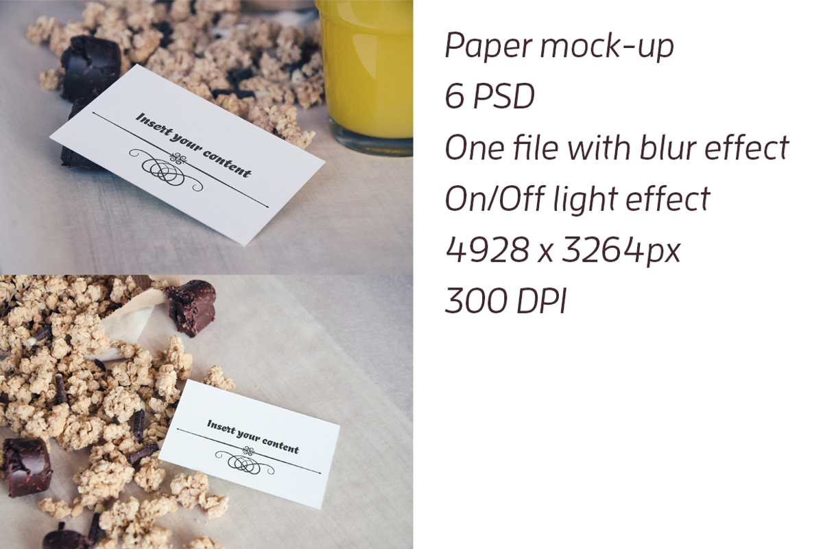 Paper Card Mock-Up - part 1 of 3, a Cups & Container Mockup by Marian Kadlec (Photo 3 of 3)