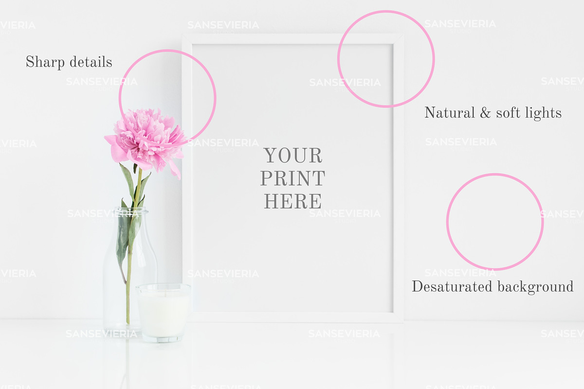 Print mockup 12x16 30x40 3:4 peony, a Print Template by Grace White (Photo 2 of 4)