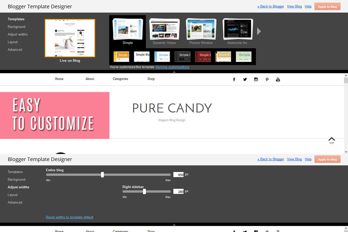 Blogger Template - PURE CANDY, a Websites & App Template by Vefio Themes (Photo 3 of 4)