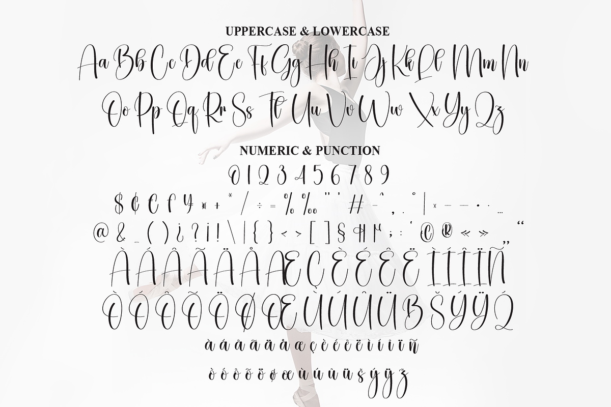 Ballerina | Script Font, a Handwritten Font by Scratchones (Photo 7 of 9)