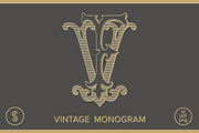 FV Monogram VF Monogram, a Branding & Logo Template by Shuler Studio (Thumbnail 1 of 6)