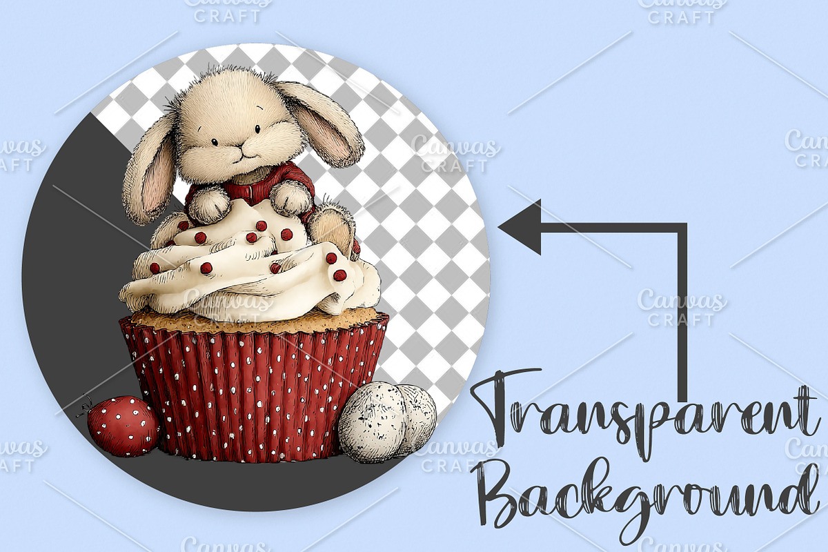 Whimsical Easter Clipart Bundle, an Illustration by Canvas Craft (Photo 2 of 7)