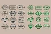 Passport & Postage Stamps and Badges, an Object Graphic by Seyyahil (Thumbnail 3 of 3)