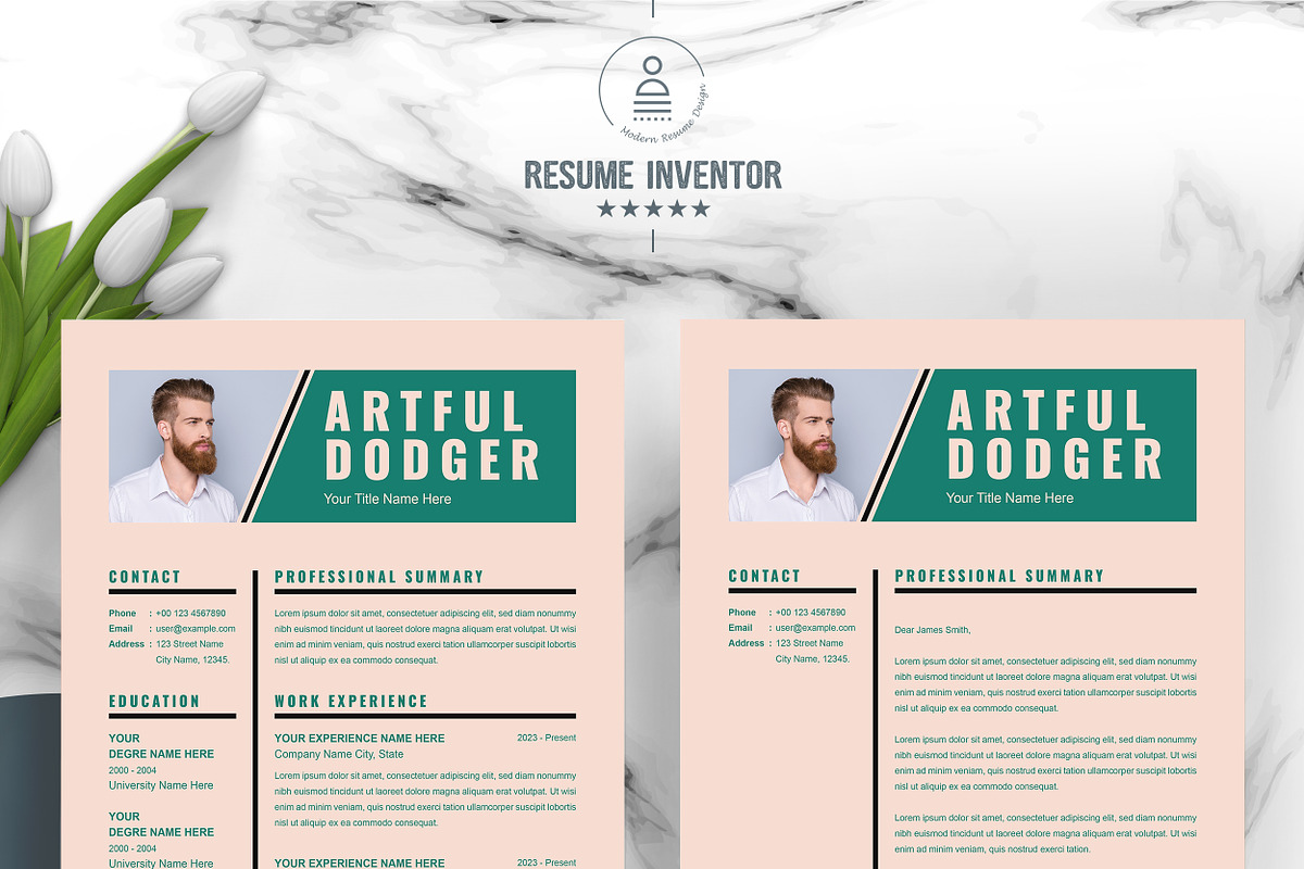Simple & Effective Resume Layout, a Resume Template by ResumeInventor (Photo 2 of 4)