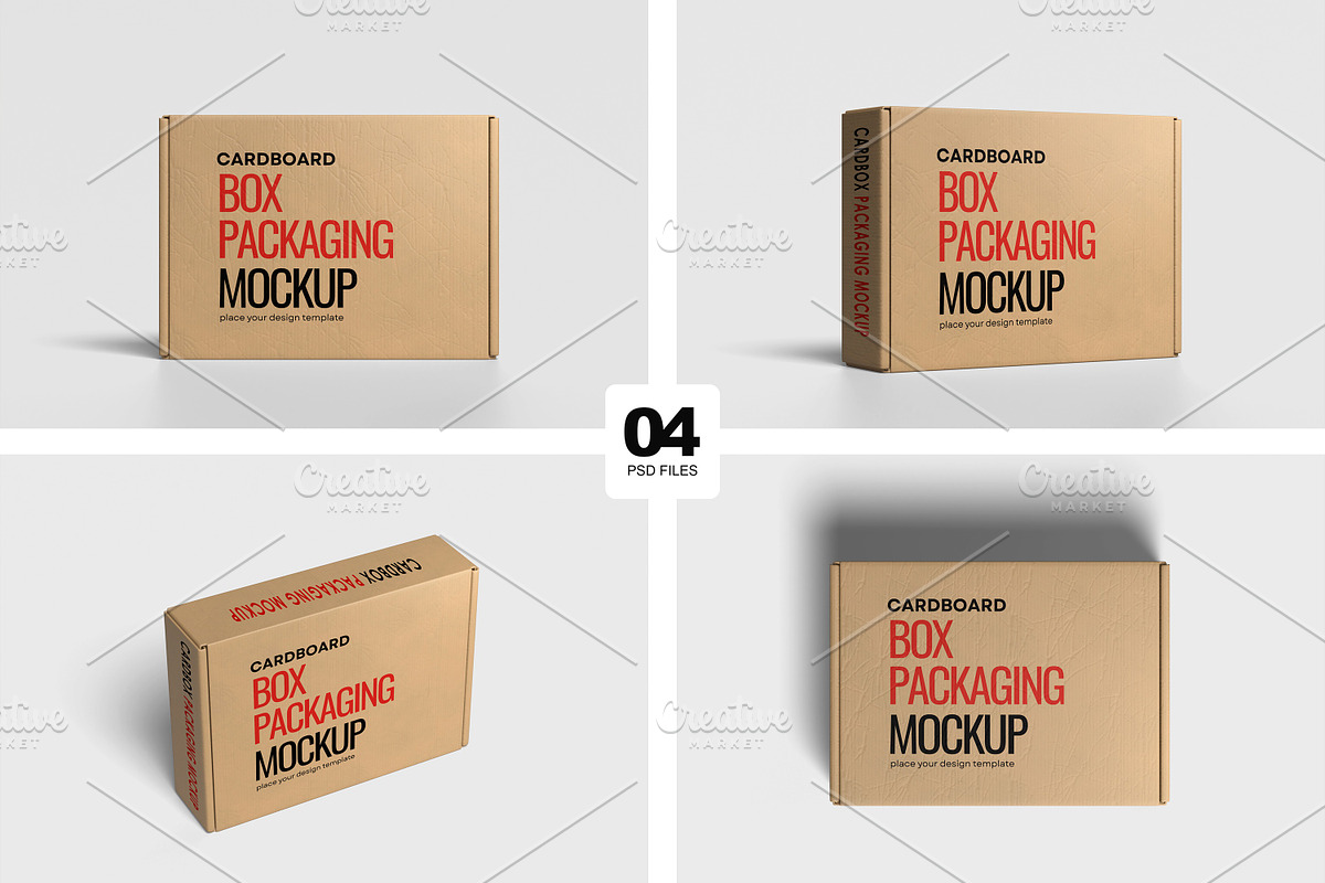 Box Packaging Mockup, a Packaging Mockup by Graphicell (Photo 1 of 5)