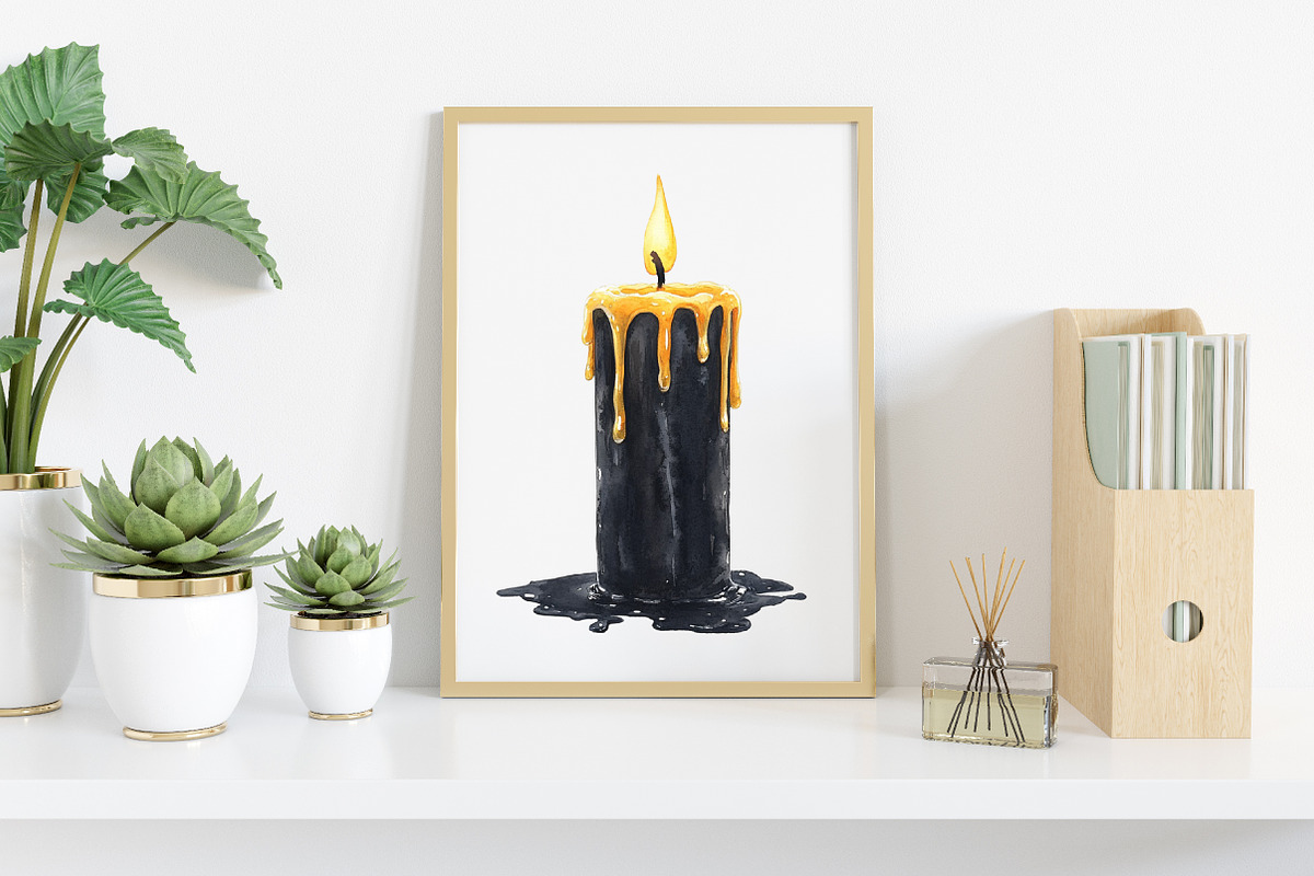 Watercolor Cozy Haunt Clipart Bundle, an Illustration by Canvas Craft (Photo 6 of 7)