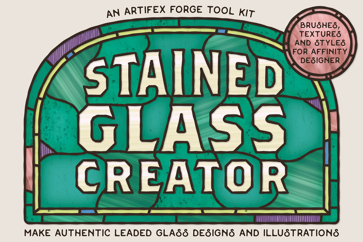 Stained Glass Creator - Affinity, a Brushes & More by The Artifex Forge (Photo 1 of 18)