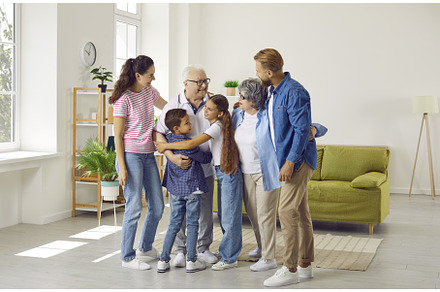 Big happy family of six members, a Person Photo by StudioRomantic