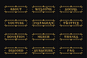 Victorian | 18 Twitch Panels, a Social Media Template by SageDsgn (Thumbnail 2 of 6)