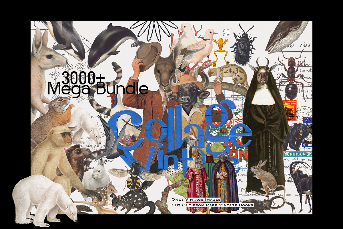 SALE! 3000+ Vintage Collage Bundle, an Object Graphic by Lilithcollageart (Photo 2 of 19)