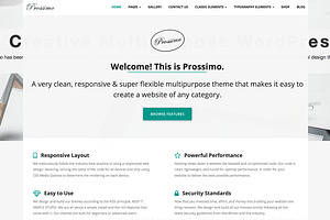 Prossimo - Creative WordPress Theme