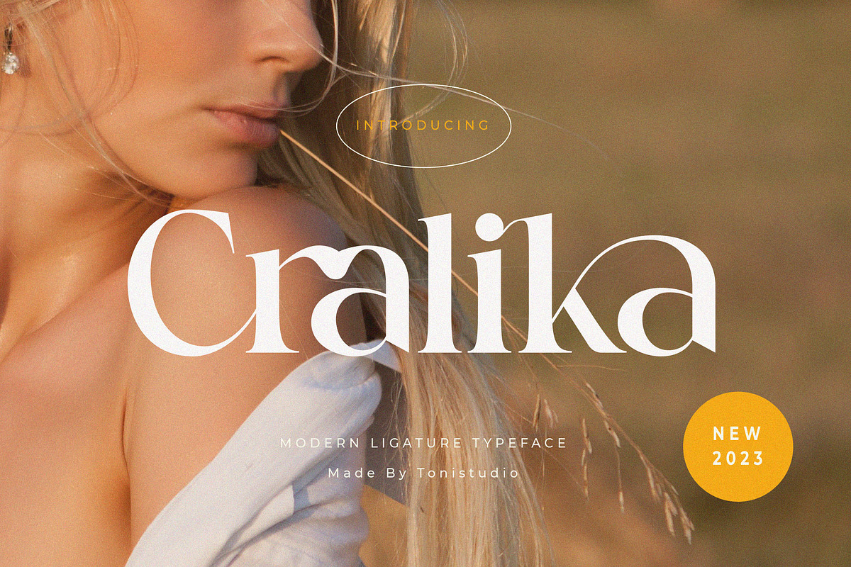 Cralika/Modern Ligature Serif, a Serif Font by ToniStudio (Photo 1 of 11)
