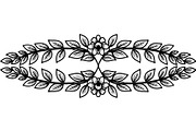 Black Floral Wreath Frame Set, an Illustration by Designer_Momina (Thumbnail 3 of 20)