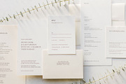 The Minimalists Wedding Suite, an Invitation Template by Heart to Heart Paper Co (Thumbnail 1 of 13)