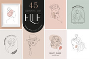 Elle - feminine beauty logos and art, a Branding & Logo Template by Marish (Thumbnail 1 of 12)