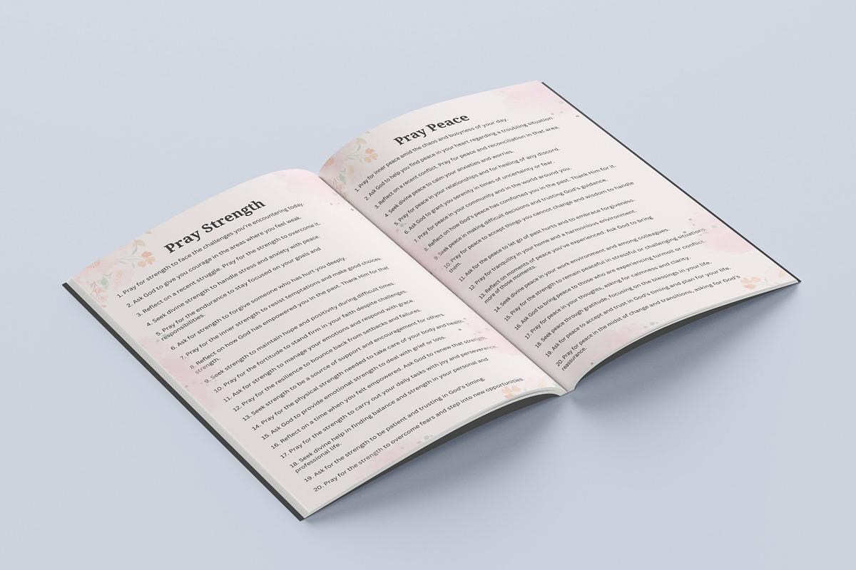 400 Prayer Journal Prompts, a Print Template by Book2bees (Photo 3 of 3)