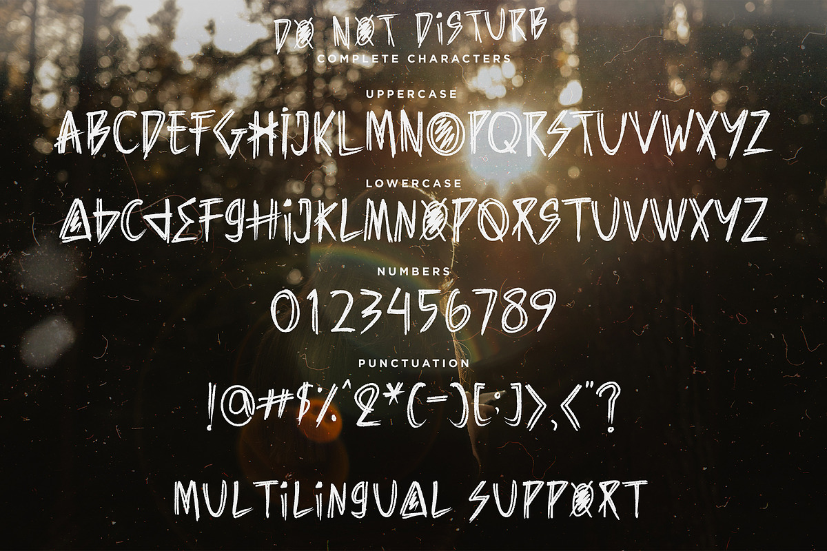 Do Not Disturb – Grunge Handwritten, a Handwritten Font by Dm Studio