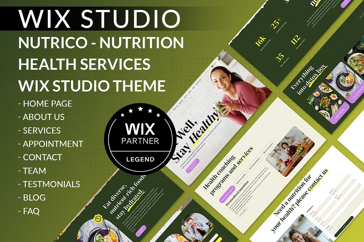 Nutrition Services Wix Studio Theme, a Wix Template by Wix Creative Themes (Photo 1 of 2)