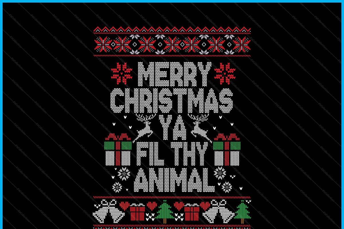Merry Christmas Animal Filthy Xmas, a Graphic by Creativeusart (Photo 2 of 4)