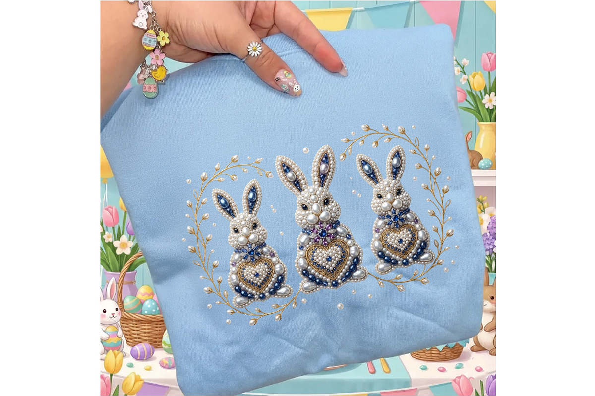Pearl Bunny PNG, Easter Bunny, an Illustration by Designking (Photo 6 of 6)