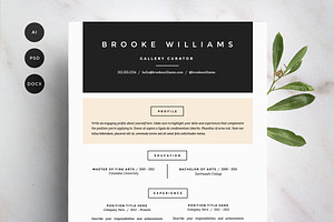 Resume Template 4 Pack | CV Template