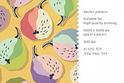 Funny pears – pattern, a Pattern Graphic by Yummy (Thumbnail 2 of 9)