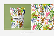 Tropical tiger, animals, leaves, an Animal Illustration by ARTMIRU (Thumbnail 8 of 14)