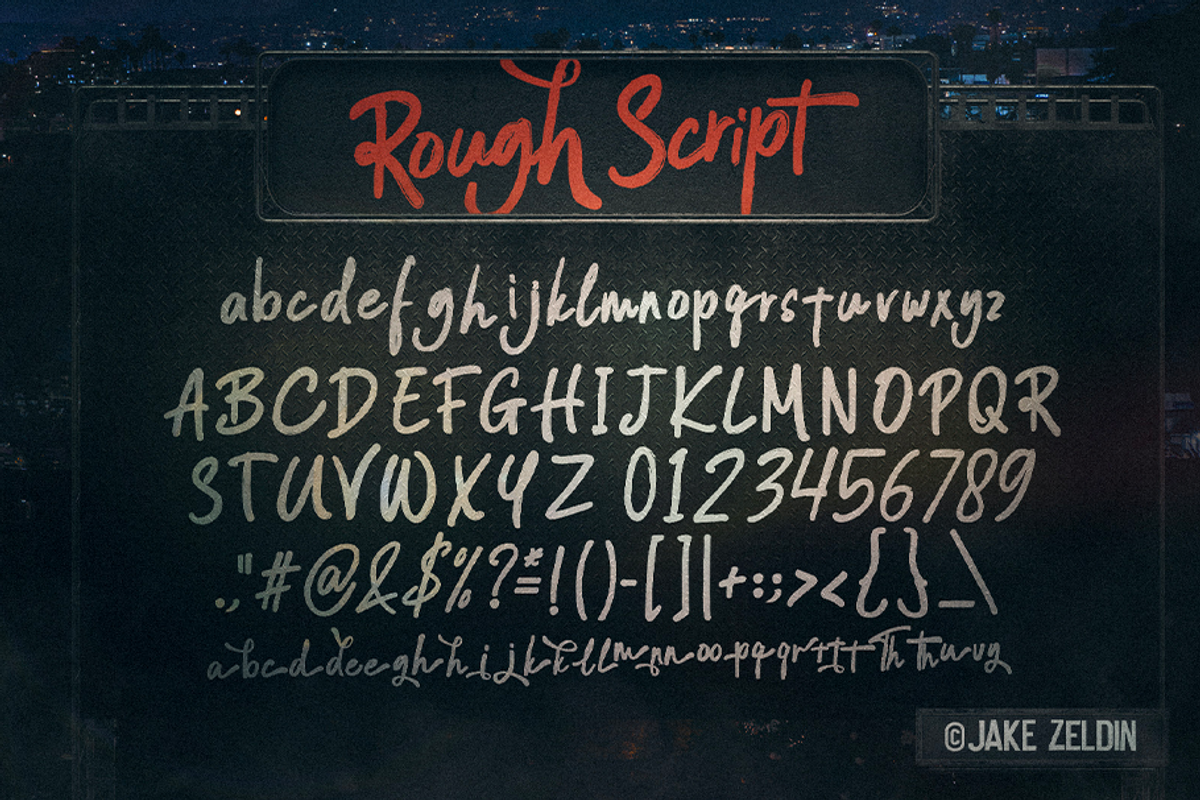 Roosevelt - Vintage 4 Font Family, a Script Font by Zelly Design Co. (Photo 5 of 6)