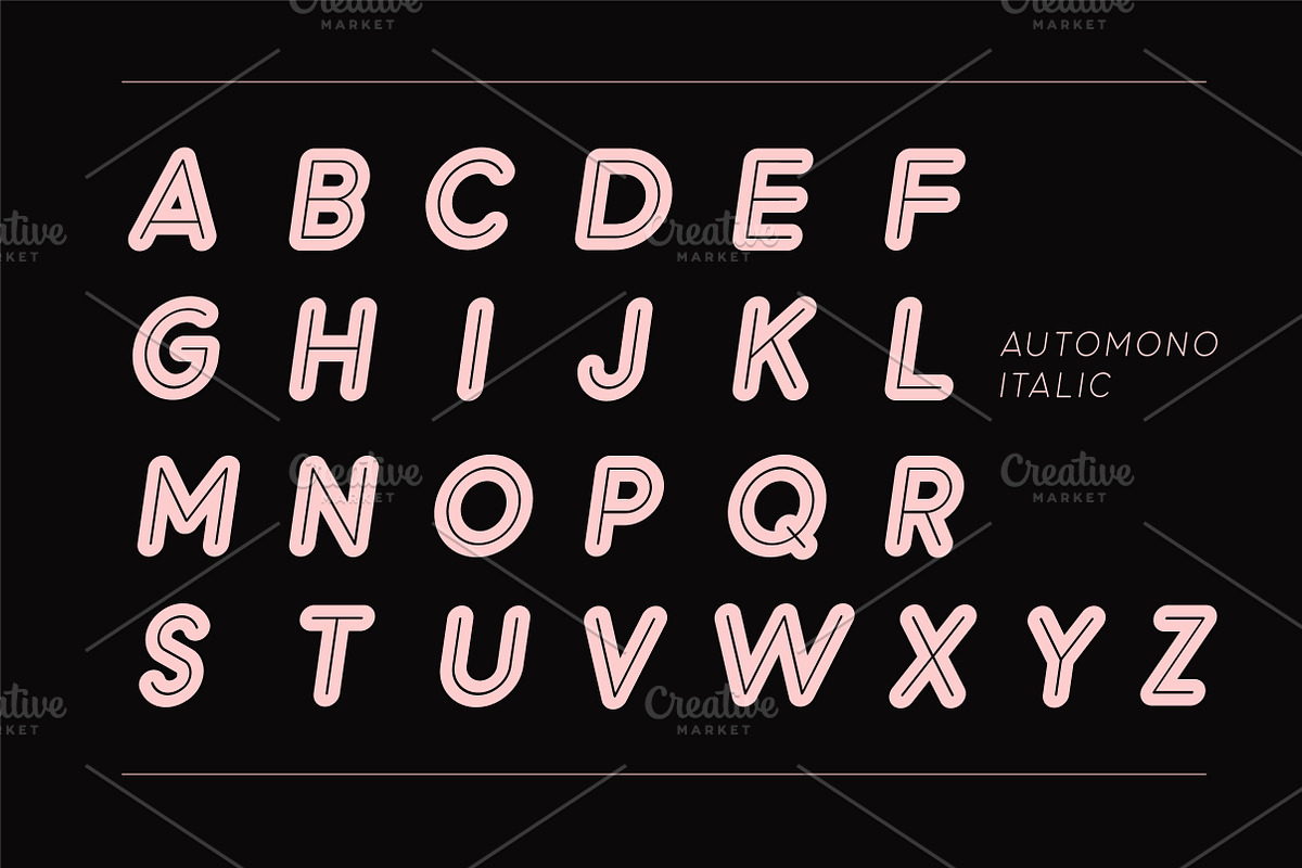 Automono Fonts preview 6