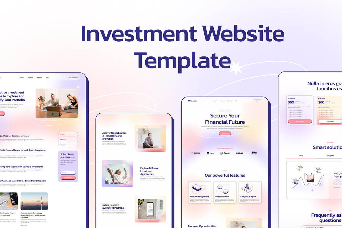 Mewealth - Finance Website Template, a Landing Page Template by EGO Creative Innovations (Photo 3 of 5)