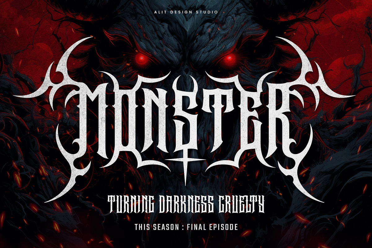 Darkson Typeface, a Blackletter Font by alit design (Photo 13 of 20)