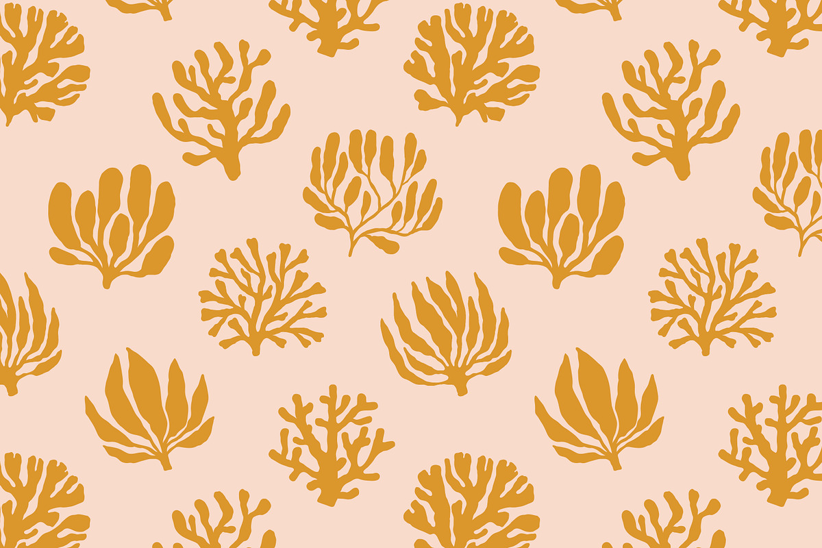 Corals, seaweed seamless patterns, a Pattern Graphic by Good Studio (Photo 2 of 9)