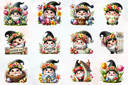 Easter day gnome peeking clipart, an Illustration by RobertsArt (Thumbnail 3 of 7)