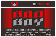 bad boy font, a Font by weknow (Thumbnail 1 of 5)