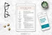 Sales Resume + Cover Letter format, a Resume Template by HIRED Design Studio (Thumbnail 6 of 11)