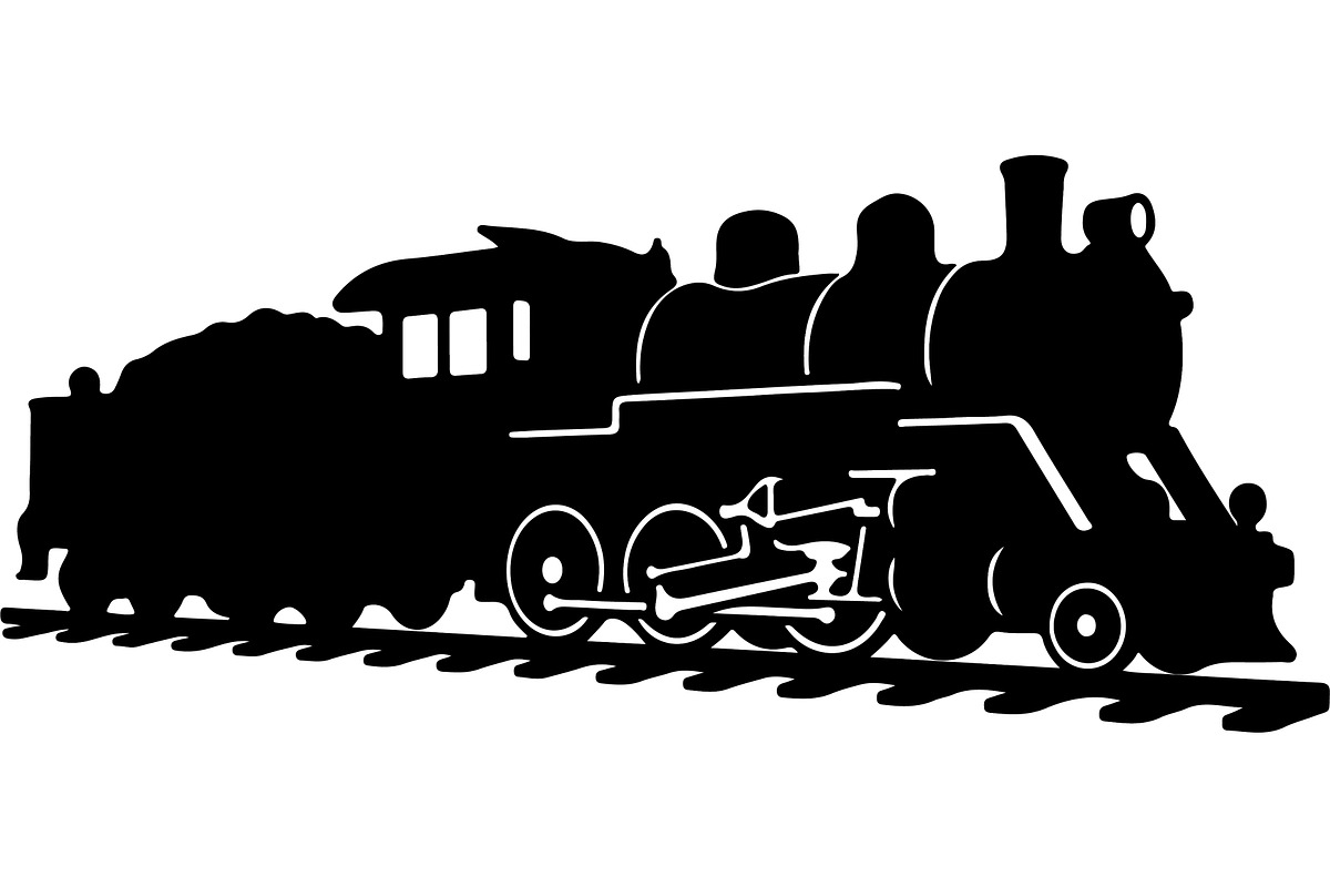 Steam locomotive and diesel train, a Transportation Illustration by jahid234 (Photo 12 of 13)