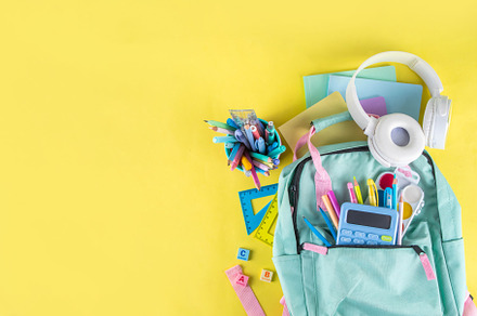 Back to school colorful background