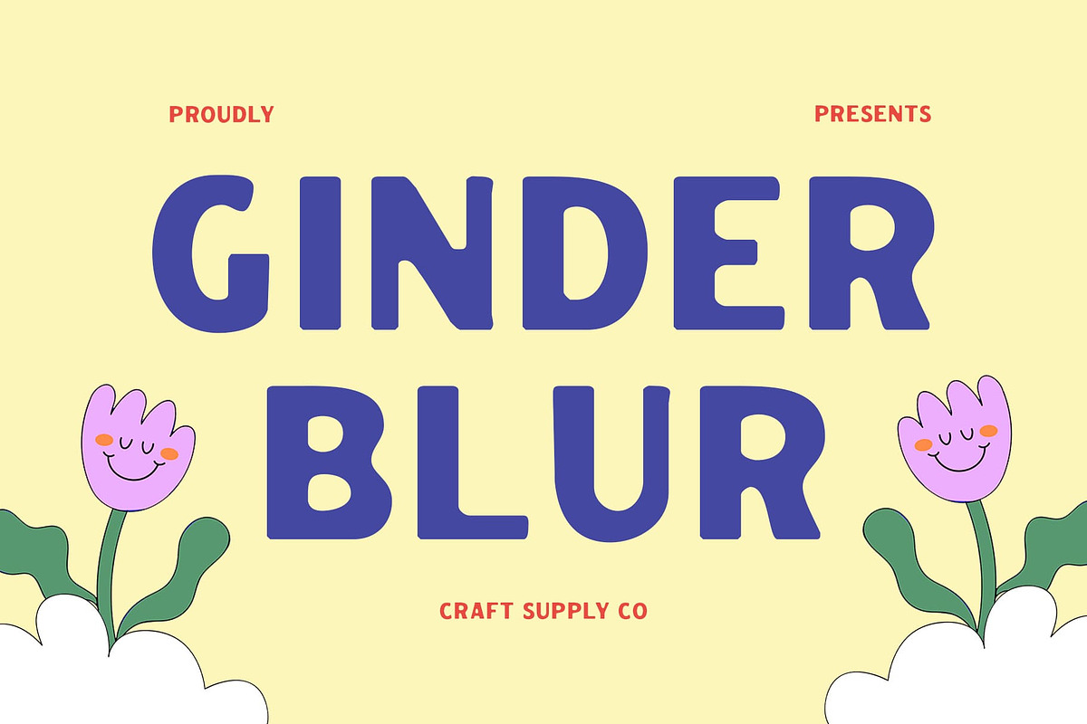 Ginder Blur, a Sans Serif Font by Craft Supply Co. (Photo 1 of 8)
