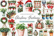 Christmas Indoor Gardening Clipart, an Illustration by SinaCreation (Thumbnail 1 of 5)