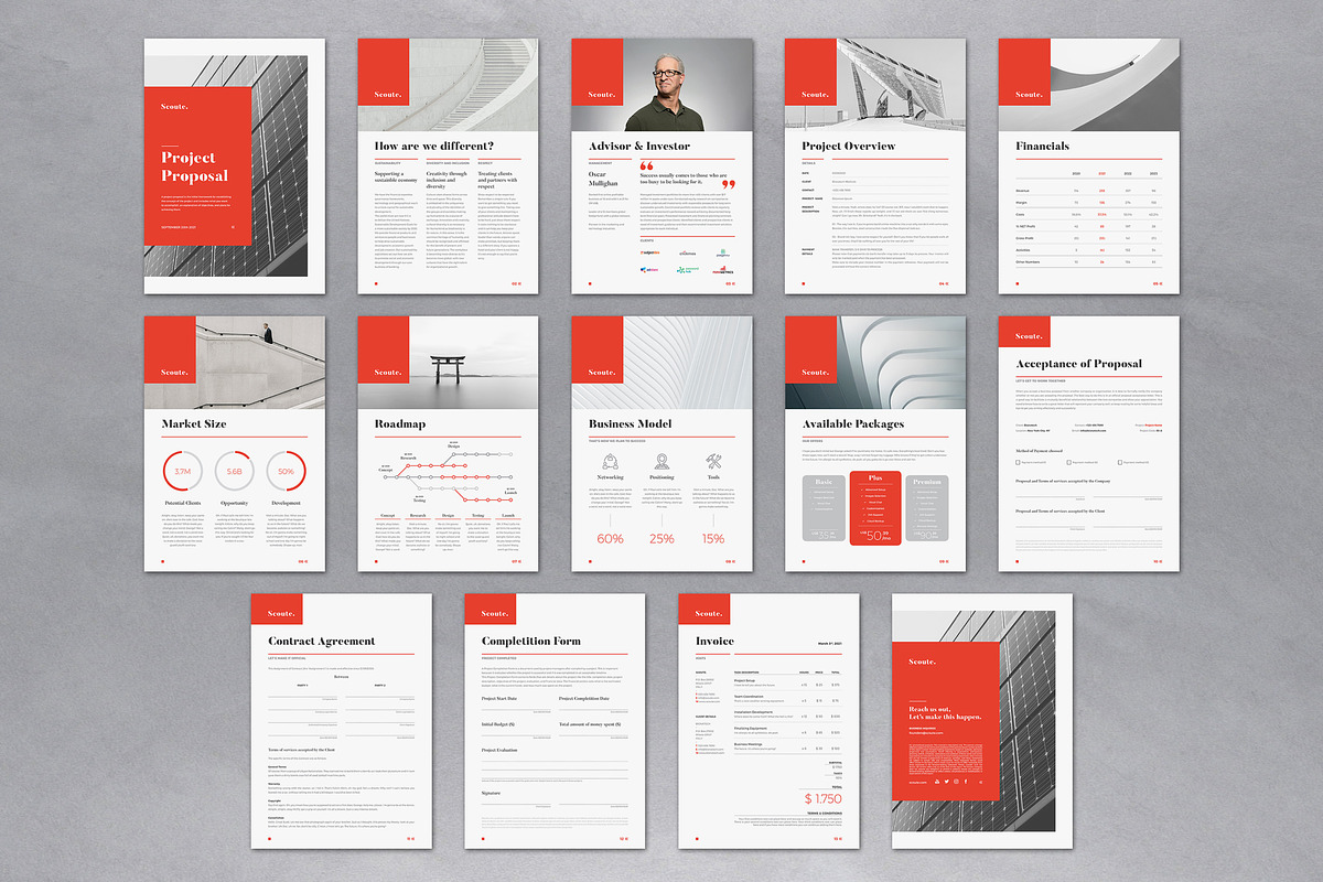 Pitch Deck Proposal Template, a Brochure Template by Andre28 (Photo 2 of 12)