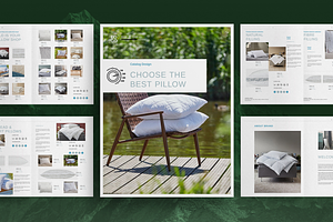 Pillow Catalog Brochure Template, a Brochure Template by Boris Cupac