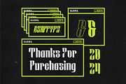 Gudwil - Futuristic Display font, a Sans Serif Font by Bentype Studio (Thumbnail 6 of 6)