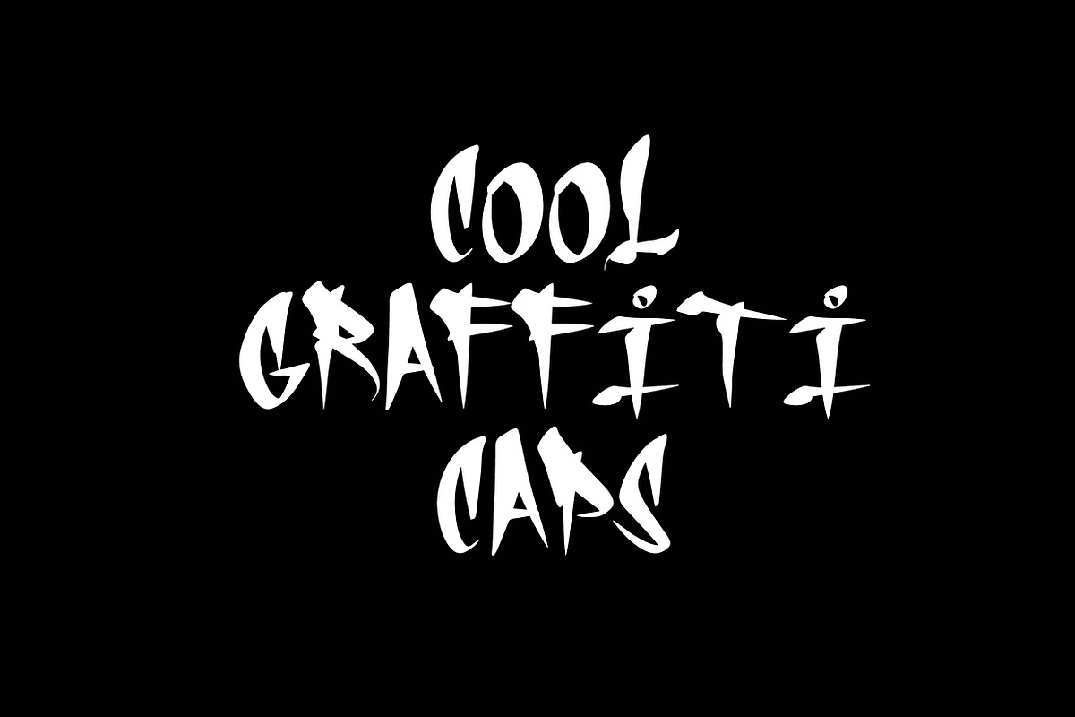 COOL GRAFFITI CAPS, a Blackletter Font by Beau Hopps Design (Photo 1 of 10)