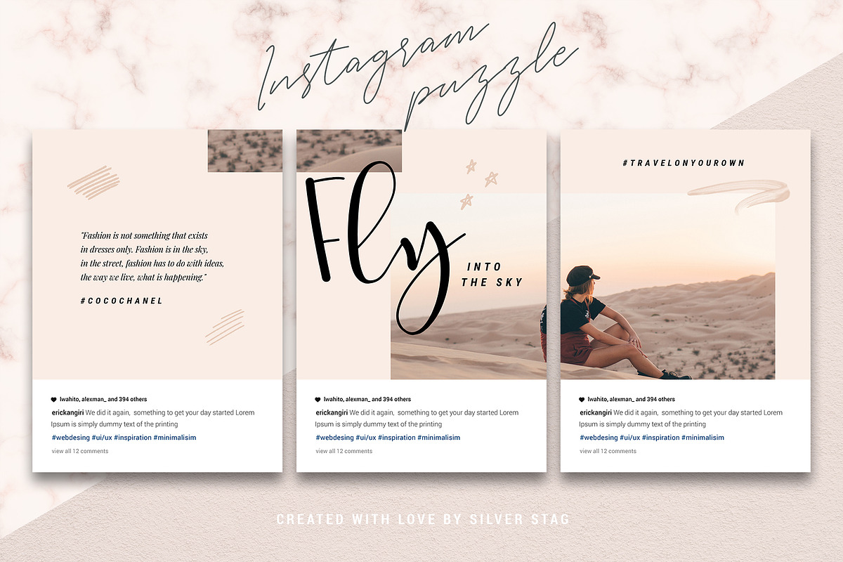 #InstaGrid 5 - Canva Puzzle Template, a Social Media Template by SilverStag Type Foundry (Photo 11 of 15)