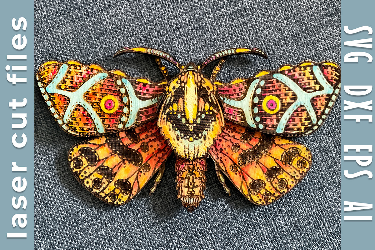 Butterfly Laser Cut Glowforge xTool, an Animal Illustration by Bubert Art (Photo 1 of 9)