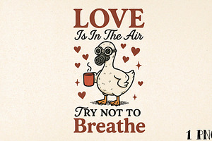 Anti Valentine Goose PNG, Valentine, an Illustration by DreamPrint404