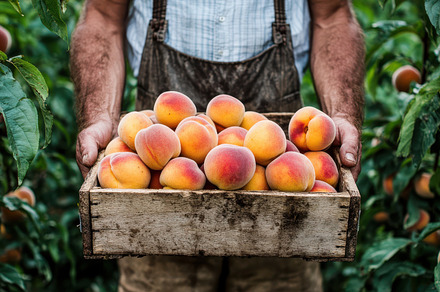 Freshly Picked Apricots: Farmer Hold, a Background Photo by Pixeness